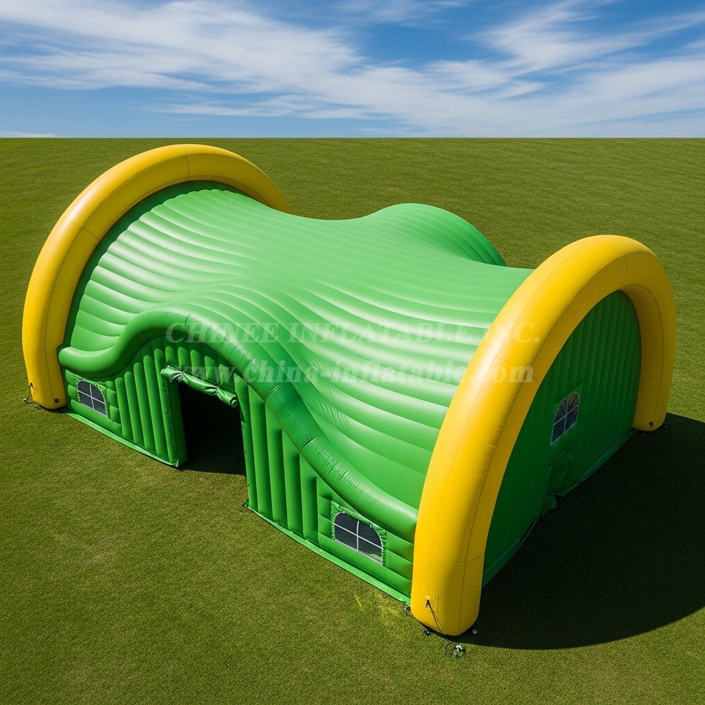 Tent1-6015 Green Wave Inflatable Tent