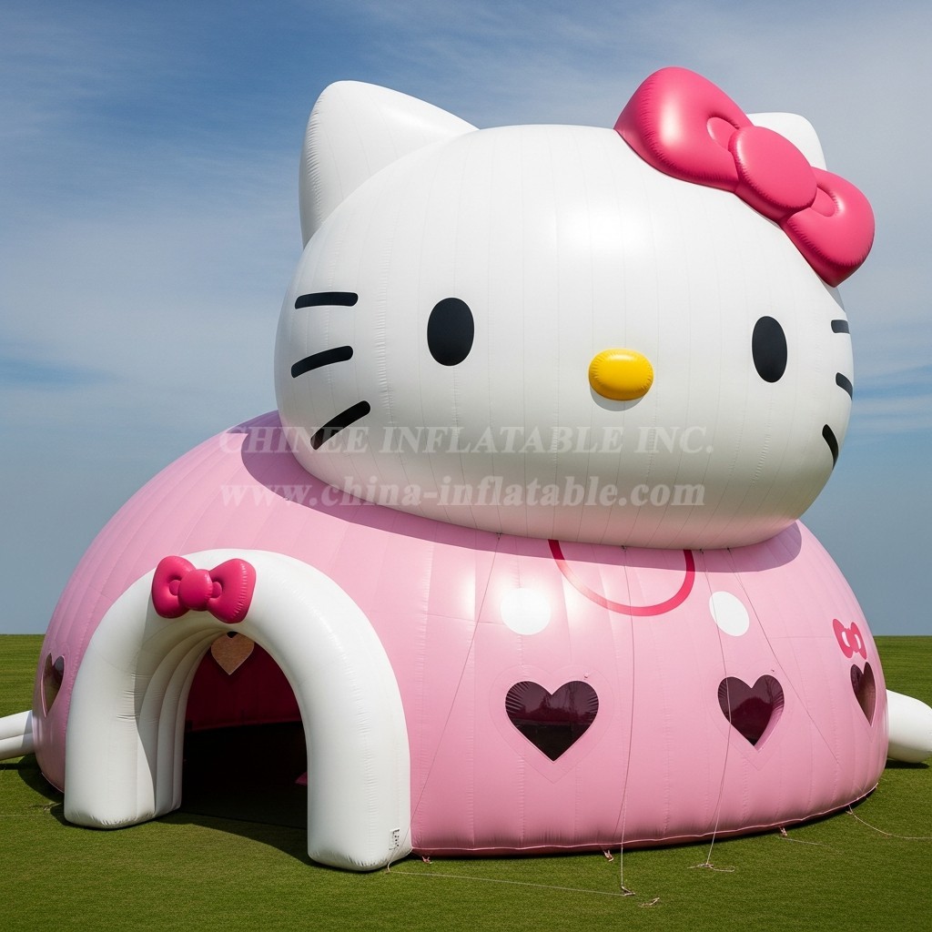 Tent1-6148 Hello Kitty Inflatable Dome Tent