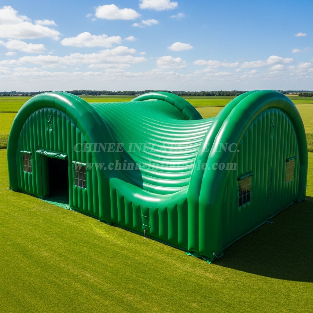 Tent1-6192 Green Wave Inflatable Tent