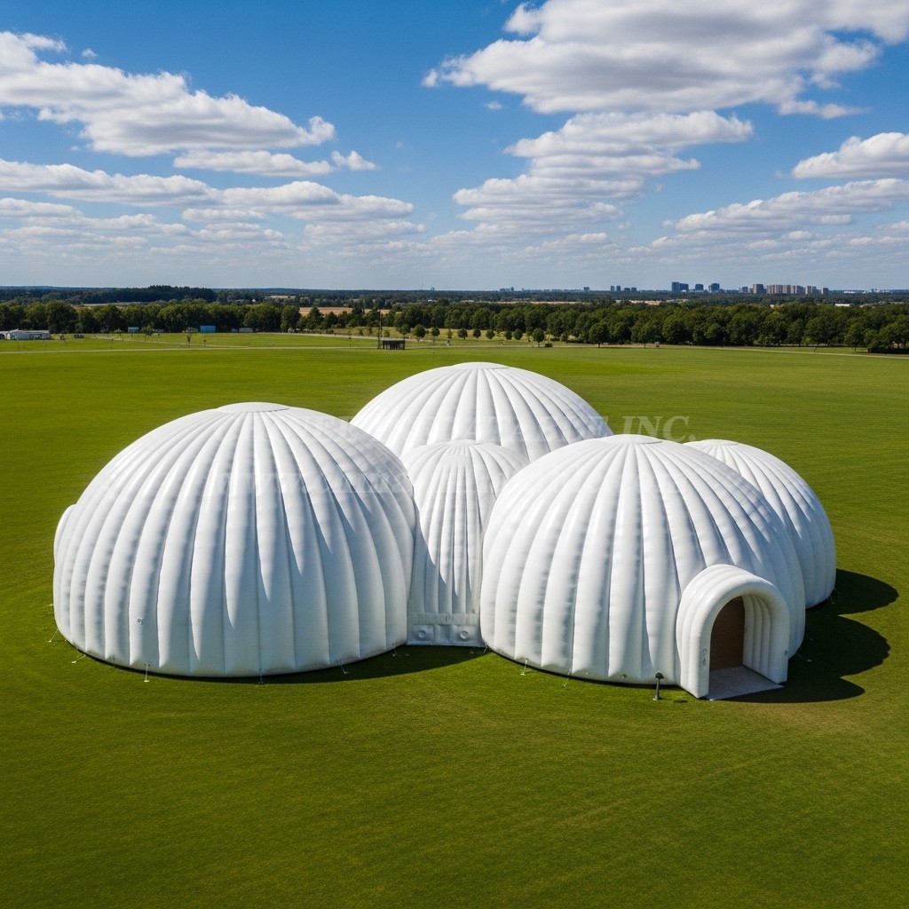 Tent1-6236 Geodesic Dome White Inflatable Dome