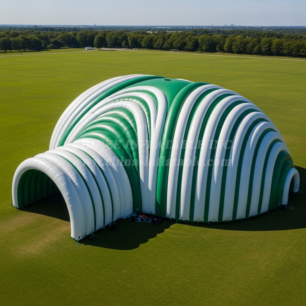 Tent1-6255 Green Wave Theme Inflatable Dome