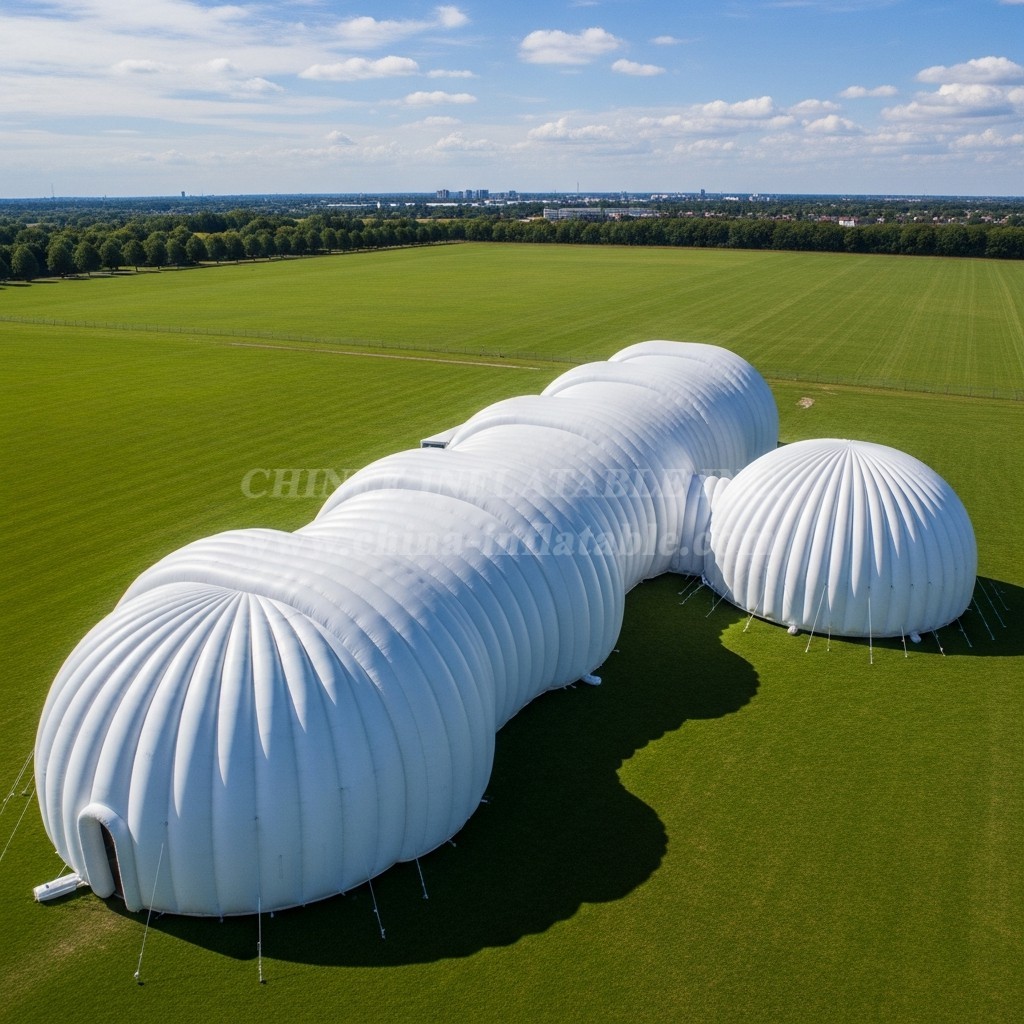 Tent1-6289 Plain White Dome Inflatable Tent